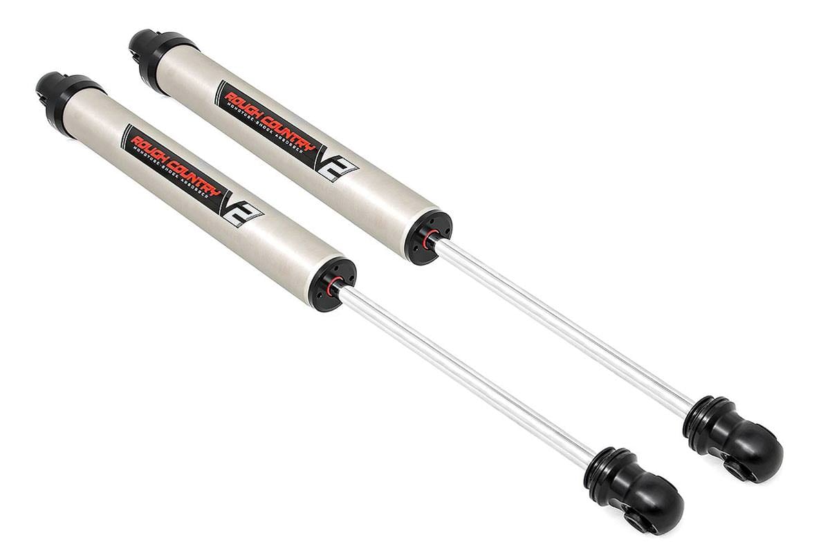 Ford F-250 Front Shocks - Rough Country - V2 Monotube - black - '87-'96